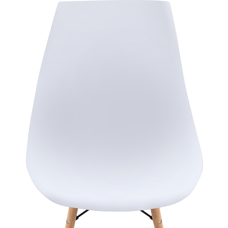 Καρέκλα τραπεζαρίας Nova Megapap PP λευκό - ξύλινο φυσικό πόδι 46x51x80εκ.