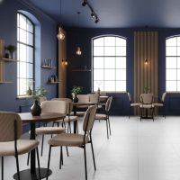 Καρέκλα τραπεζαρίας Kevin Megapap μόκα ύφασμα - μεταλλικό μαύρο πόδι 48x51x87εκ.