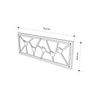 Κρεμάστρα τοίχου Trace Megapap χρώμα λευκό 74,6x1,8x26,6εκ.