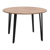 Τραπέζι Zeno Megapap χρώμα ακακίας Ø110x73,5εκ.