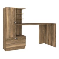 Γραφείο εργασίας Domingo Megapap χρώμα καρυδί 149,5x60x120εκ.