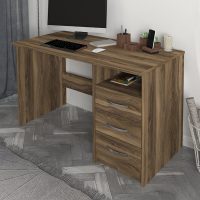 Γραφείο εργασίας Eldoris Megapap χρώμα καρυδί 120x60x75εκ.