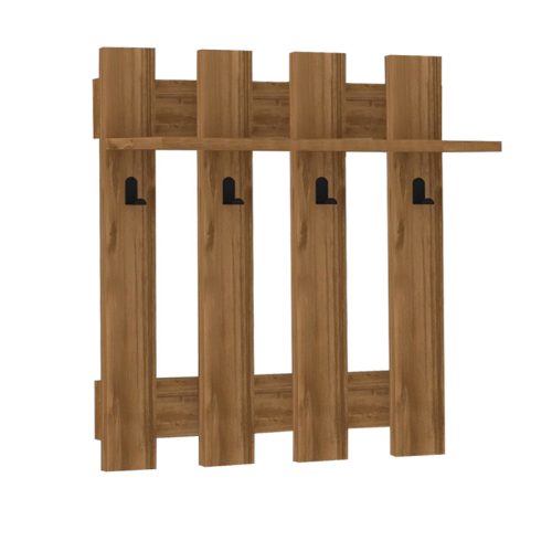 GP052-02382-1 Κρεμάστρα τοίχου Carina Megapap χρώμα καρυδί 70x18x70εκ.