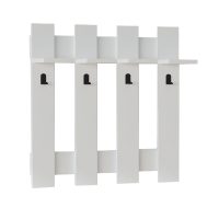 Κρεμάστρα τοίχου Carina Megapap χρώμα λευκό 70x18x70εκ.