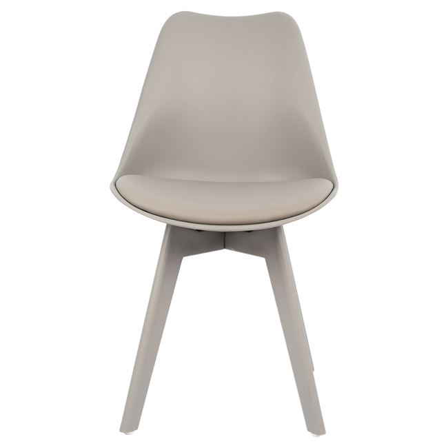 ΚΑΡΕΚΛΑ VEGAS HM0033.40 ΠΟΛΥΠΡΟΠΥΛΕΝΙΟΥ-PU-ΓΚΡΙ 48x56x82 εκ. 4τμχ