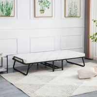 ΚΡΕΒΑΤΙ-ΡΑΝΤΖΟ ΜΕ ΣΤΡΩΜΑ NETTI HM691.01 ΜΕΤΑΛΛΙΚΟ ΜΑΥΡΟ ΜΑΤ 190x76x30Υεκ.