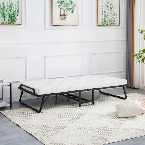 krebati-rantzo-me-stroma-fb969101-metall ΚΡΕΒΑΤΙ-ΡΑΝΤΖΟ ΜΕ ΣΤΡΩΜΑ NETTI HM691.01 ΜΕΤΑΛΛΙΚΟ ΜΑΥΡΟ ΜΑΤ 190x76x30Υεκ.