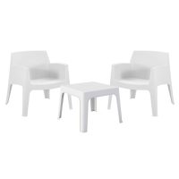 ΣΕΤ LOUNGE 3ΤΜΧ SLEEK HM21274.01 ΛΕΥΚΟ ΠΟΛΥΠΡΟΠΥΛΕΝΙΟ