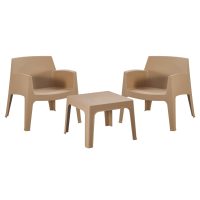 ΣΕΤ LOUNGE 3ΤΜΧ SLEEK HM21274.03 ΚΑΠΟΥΤΣΙΝΟ ΠΟΛΥΠΡΟΠΥΛΕΝΙΟ