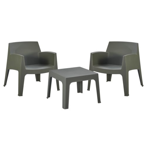 ΣΕΤ LOUNGE 3ΤΜΧ SLEEK HM21274.05 DARK OLIVE GREEN ΠΟΛΥΠΡΟΠΥΛΕΝΙΟ