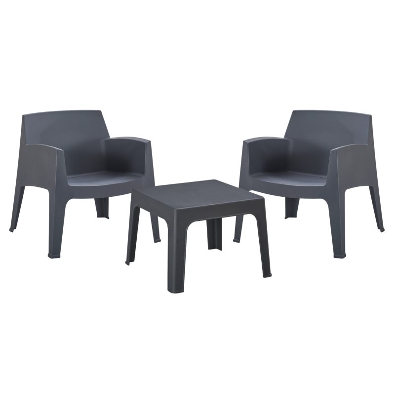 ΣΕΤ LOUNGE 3ΤΜΧ SLEEK HM21274.10 ΓΚΡΙ ΠΟΛΥΠΡΟΠΥΛΕΝΙΟ