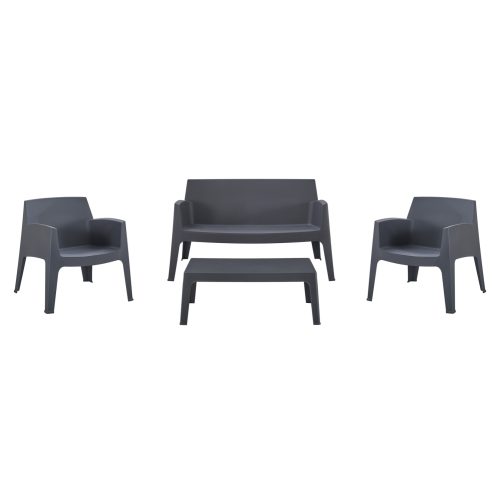 ΣΕΤ LOUNGE 4ΤΜΧ SLEEK HM21275.10 ΓΚΡΙ ΠΟΛΥΠΡΟΠΥΛΕΝΙΟ
