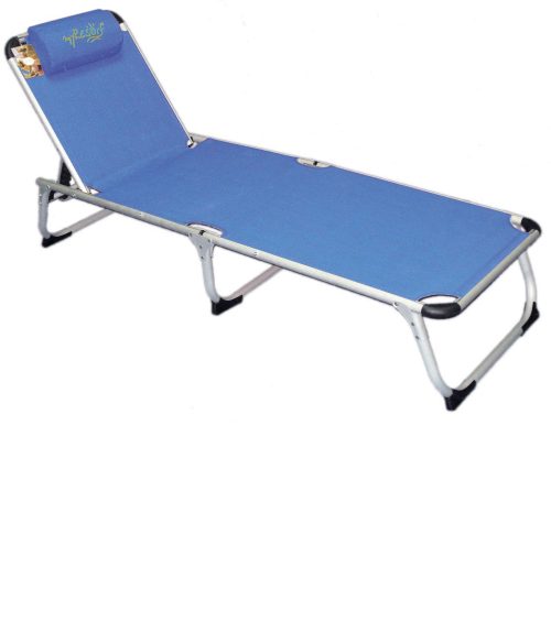 myResort ΞΑΠΛΩΣΤΡΑ ΡΑΒΔΩΤΗ ΑΛΟΥΜΙΝΙΟΥ ΜΠΛΕ KING SIZE ΠΤΥΣΣΟΜΕΝΗ  ΤΕΧΤ 2x1