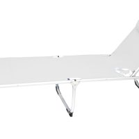 myResort ΞΑΠΛΩΣΤΡΑ ΡΑΒΔΩΤΗ ΑΛΟΥΜΙΝΙΟΥ ΛΕΥΚΗ KING SIZE ΠΤΥΣΣΟΜΕΝΗ  ΤΕΧΤ 2x1