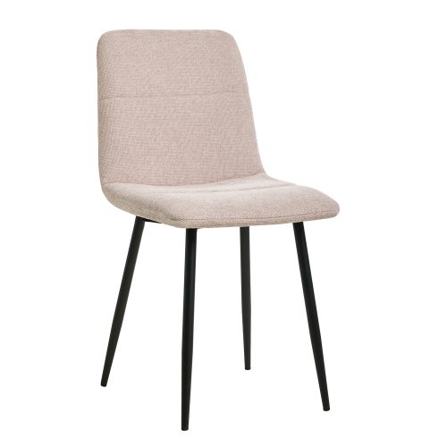 Καρέκλα Paolina μπεζ 42 x 53 x 87 Μέταλλο, Ύφασμα 300-408