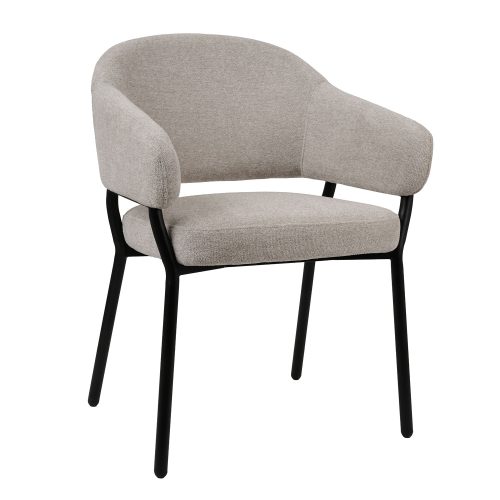 Πολυθρόνα Noel μπεζ 59 x 60 x 81 Μέταλλο, Ύφασμα 300-410