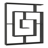 Βιβλιοθήκη Labirent Megapap χρώμα ανθρακί 125x22x129εκ.