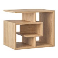 Τραπεζάκι βοηθητικό Labirent Megapap χρώμα sapphire oak 54x40x45εκ.