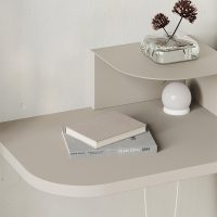 Κομοδίνο επιτοίχιο Luno Megapap με LED χρώμα sandstone 40x30x16,2εκ.