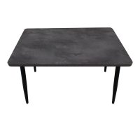 Τραπέζι Levico Megapap Mdf - μεταλλικό χρώμα σκούρο γκρι σκυροδέματος 120x70x75εκ.