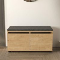 Παπουτσοθήκη Twain Megapap 8 ζευγών χρώμα sapphire oak 80x35x42εκ.