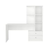 Γραφείο εργασίας Mantra Megapap χρώμα λευκό 150x60x152εκ.