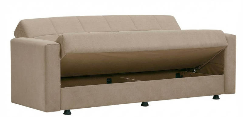 Sebastian καναπές κρεβάτι με αποθηκευτικό χώρο 210x78εκ. Μπεζ