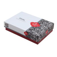 129CTN4491-3 Σετ παπλωματοθήκη Frond Cotton Box 4 τμχ Διπλή (200x220) χρώμα χακί