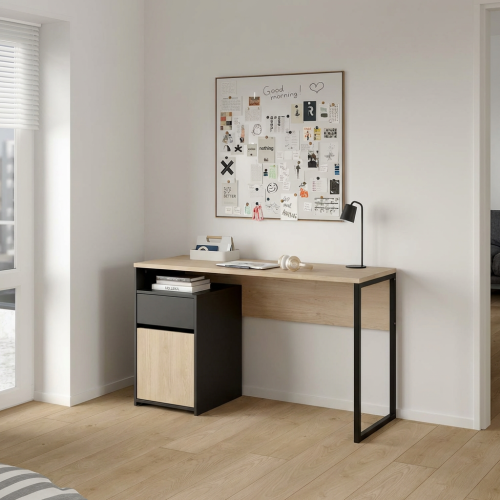 Function Plus γραφείο με ντουλάπι και συρτάρι 130