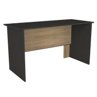 Γραφείο εργασίας Epito Megapap χρώμα ανθρακί - sepet oak 140x59,6x76,8εκ.