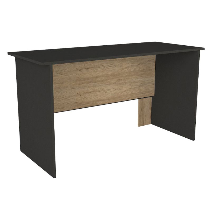 Γραφείο εργασίας Epito Megapap χρώμα ανθρακί - sepet oak 140x59,6x76,8εκ.