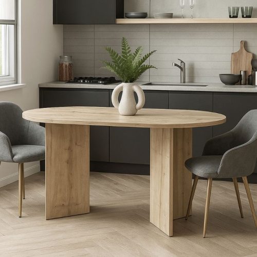 GP042-03671-1 Τραπέζι Cortado Megapap χρώμα sapphire oak 138x80x75εκ.