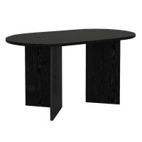 Τραπέζι Cortado Megapap χρώμα sencron black 138x80x75εκ.