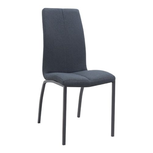 Σετ τραπεζαρία 5τμχ Rubes - Fina Megapap χρώμα λευκό - ανθρακί Ø100x78εκ.