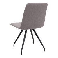 Σετ τραπεζαρία 5τμχ Rubes - Bianca Megapap χρώμα λευκό - ανοιχτό μπεζ Ø100x78εκ.