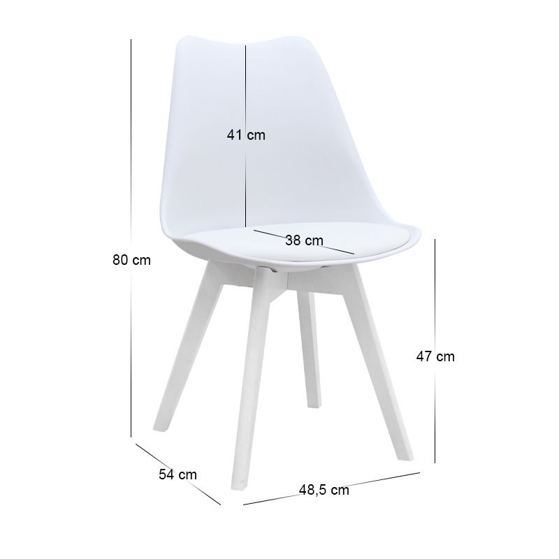 Σετ τραπεζαρία 5τμχ Darlen - Viva Megapap χρώμα καρυδί - λευκό 125x72x74εκ.