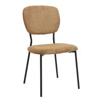 GP100-02431-1 Σετ τραπεζαρία 5τμχ Darlen - Kevin Megapap χρώμα καρυδί - μουσταρδί 125x72x74εκ.