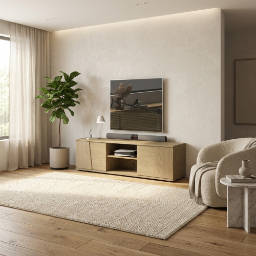 Solena έπιπλο τηλεόρασης 160x40x49εκ. Rookwood Oak