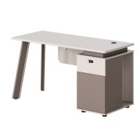 grafeio-me-dexi-ntoylapi-fb918273r-melam ΓΡΑΦΕΙΟ ΜΕ ΔΕΞΙ ΝΤΟΥΛΑΠΙ NEWLINE HM18273R ΜΕΛΑΜΙΝΗ ΕΚΡΟΥ-ΑΝΟΙΧΤΟ ΚΑΦΕ 120x60x75Υεκ