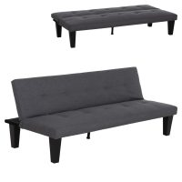 ΚΑΝΑΠΕΣ ΚΡΕΒΑΤΙ 3-ΘΕΣΙΟΣ KORO HM3304.01 ΓΚΡΙ PU ΔΕΡΜΑ 165x75x64Υεκ