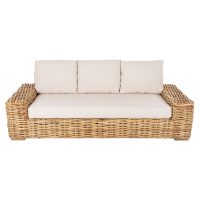 ΚΑΝΑΠΕΣ ΤΡΙΘΕΣΙΟΣ ΕΞ.ΧΩΡΟΥ TROPEL HM9808 ΞΥΛΟ MANGO-RATTAN ΦΥΣΙΚΟ-ΛΕΥΚΑ ΜΑΞΙΛΑΡΙΑ 216x88x85Υεκ