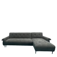 14300034 Καναπές Κρεβάτι Γωνιακός Αναστρέψιμος ArteLibre SOMERO Σκούρο Γκρι 286x144x84cm