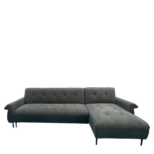 Καναπές Κρεβάτι Γωνιακός Αναστρέψιμος ArteLibre SOMERO Σκούρο Γκρι 286x144x84cm