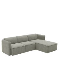 14300041-2 Καναπές Γωνιακός Αναστρέψιμος ArteLibre MAFFEI Γκρι Ύφασμα 268x163x76cm
