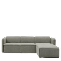 14300041 Καναπές Γωνιακός Αναστρέψιμος ArteLibre MAFFEI Γκρι Ύφασμα 268x163x76cm