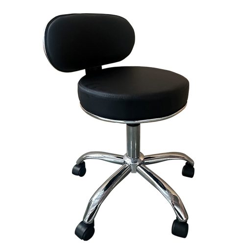 Καρέκλα Εργασίας ArteLibre FIRMEZA Μαύρο/Χρώμιο PU/Μέταλλο 47x47x67/78cm