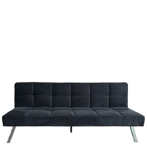 Καναπές Κρεβάτι ArteLibre ELVORE Μαύρο Ύφασμα/Ξύλο 190x83x74cm