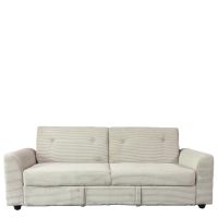 15390012 Καναπές Κρεβάτι ArteLibre VALMERO Μπεζ Ύφασμα/Ξύλο 216x85x85cm