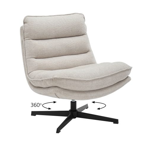 Πολυθρόνα Zen μπεζ 75 x 86 x 87 Μέταλλο, Ύφασμα 300-391