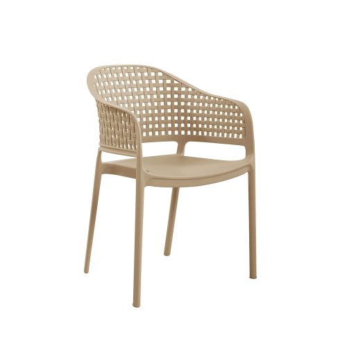 Πολυθρόνα CUBA μόκα 56 x 54 x 81 Πολυπροπυλένιο (PP) 900-337